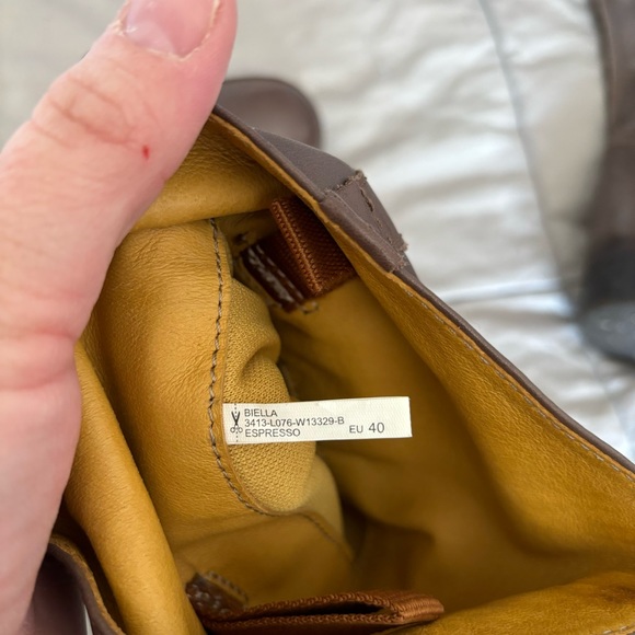 Bussola size 10 soft leather boots Biella style espresso brown - Picture 6 of 10